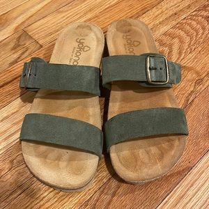 Yokono leather slides